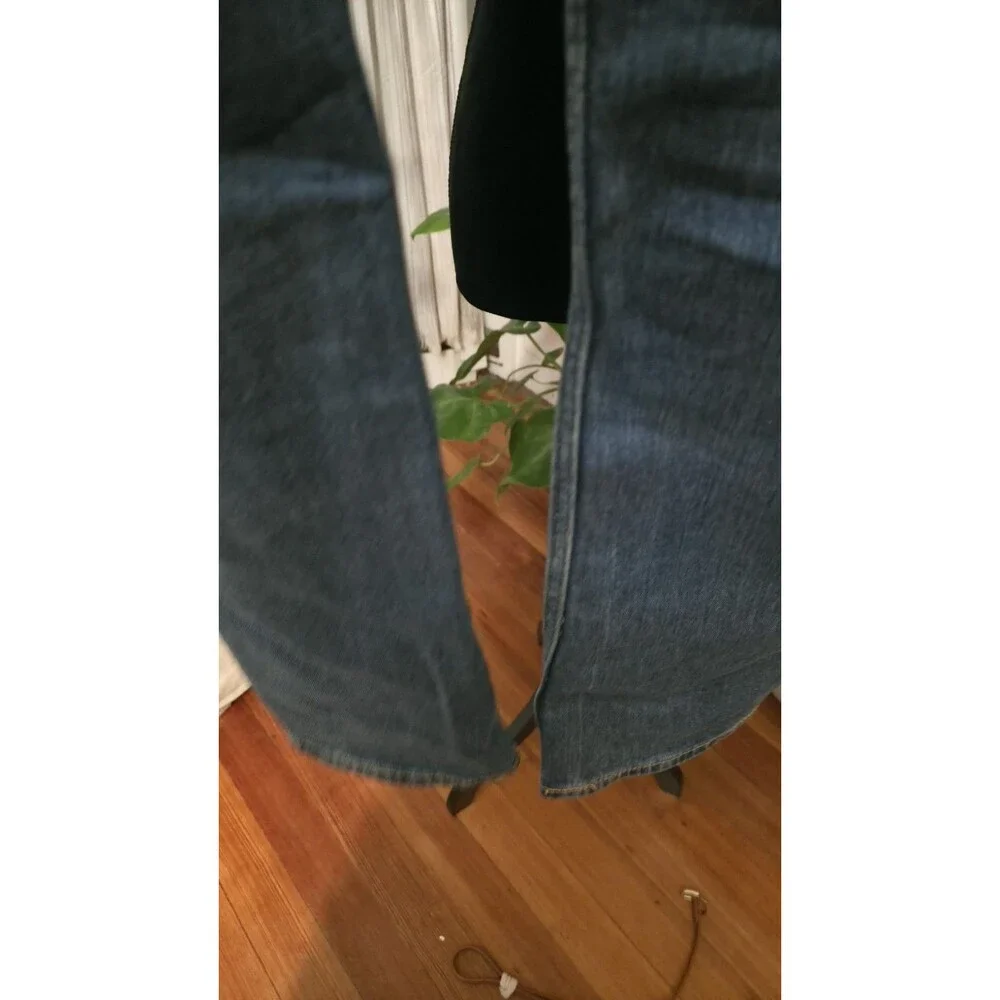 Levis 511 Jeans Mens 36x30 Blue Denim Slim Fit Zipper Medium Wash Grunge Skater